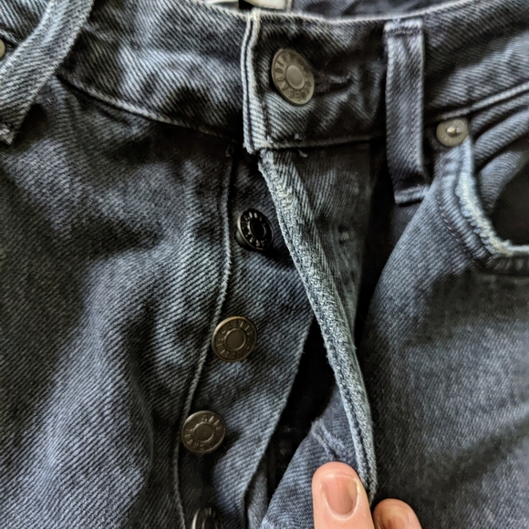 Agolde Dark Wash HR Jeans - Picture 3 of 11